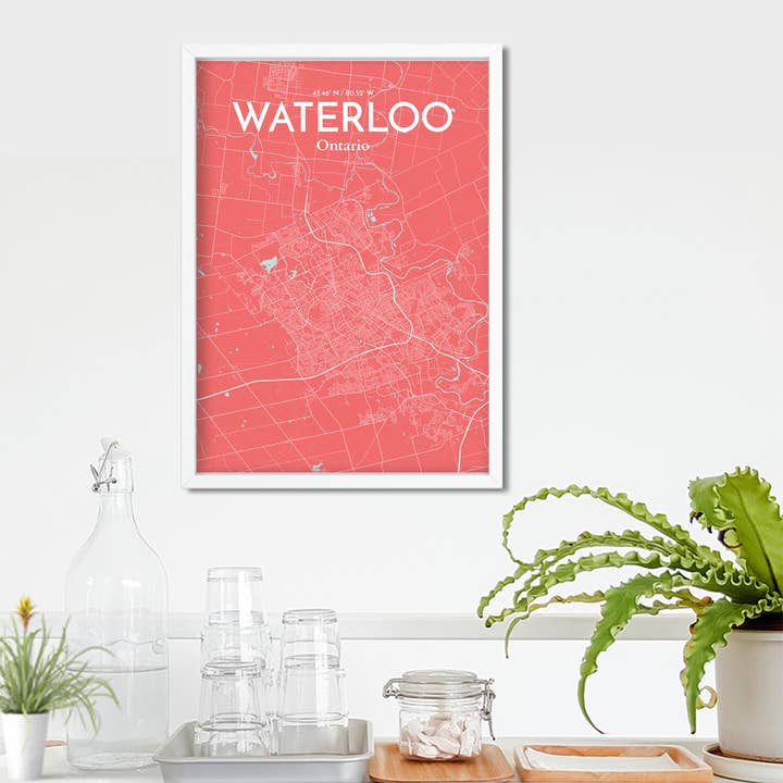 OurPoster.com - Wholesale Poster - Waterloo City Map Poster203