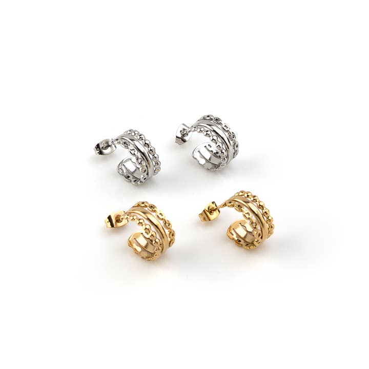 Steel Earring YE210512161 for wholesale by Shebiju