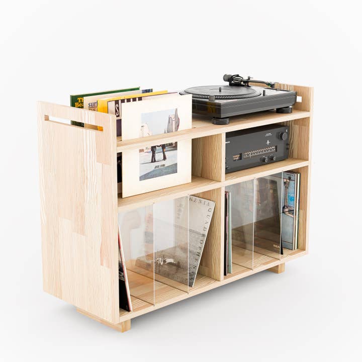 Vinyl Record Display & Turntable Stand for wholesale by Stoff Mobel