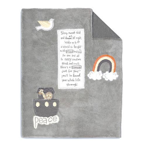 DEMDACO - Wholesale Bedding Blanket - Kids & Baby - Noah's Ark Blanket0