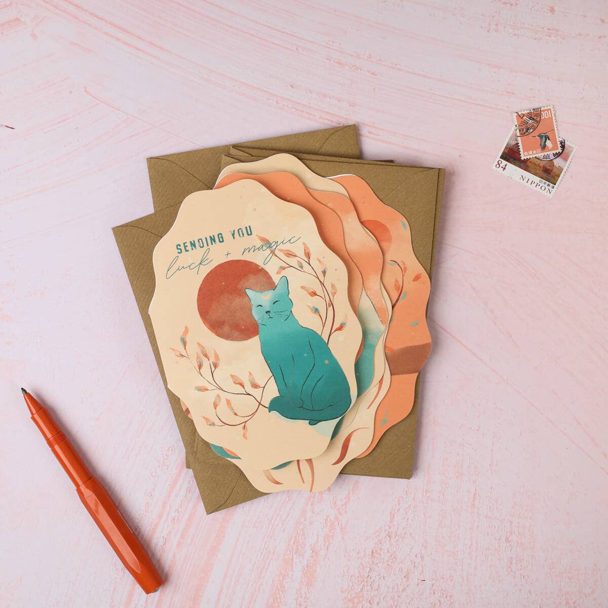 I am Roxanne - Wholesale Good Luck Card - Lucky Magic Cat Card | Good Luck Cards | Magic Cat Card3