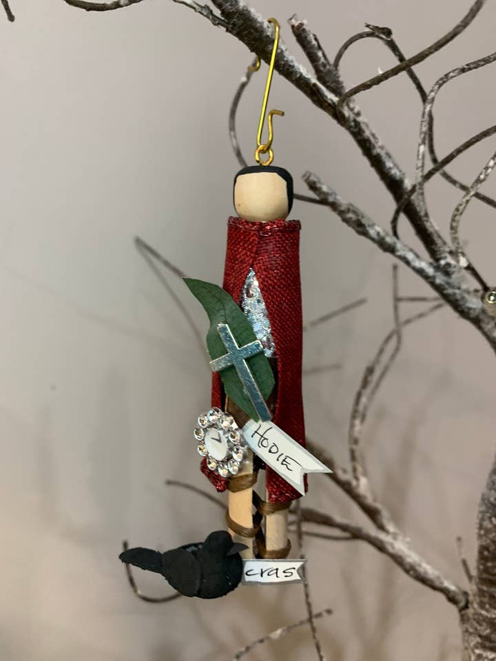 St Expeditus Wooden Doll Ornament for wholesale by Our Saint Family