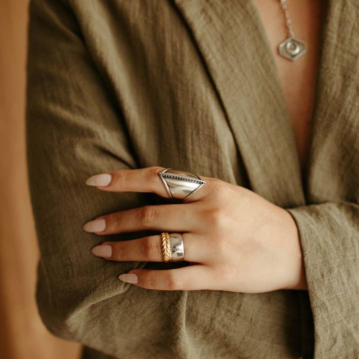 Sierra Winter Jewelry - Vente Anneau/bague à empiler - Stay Golden Bague1