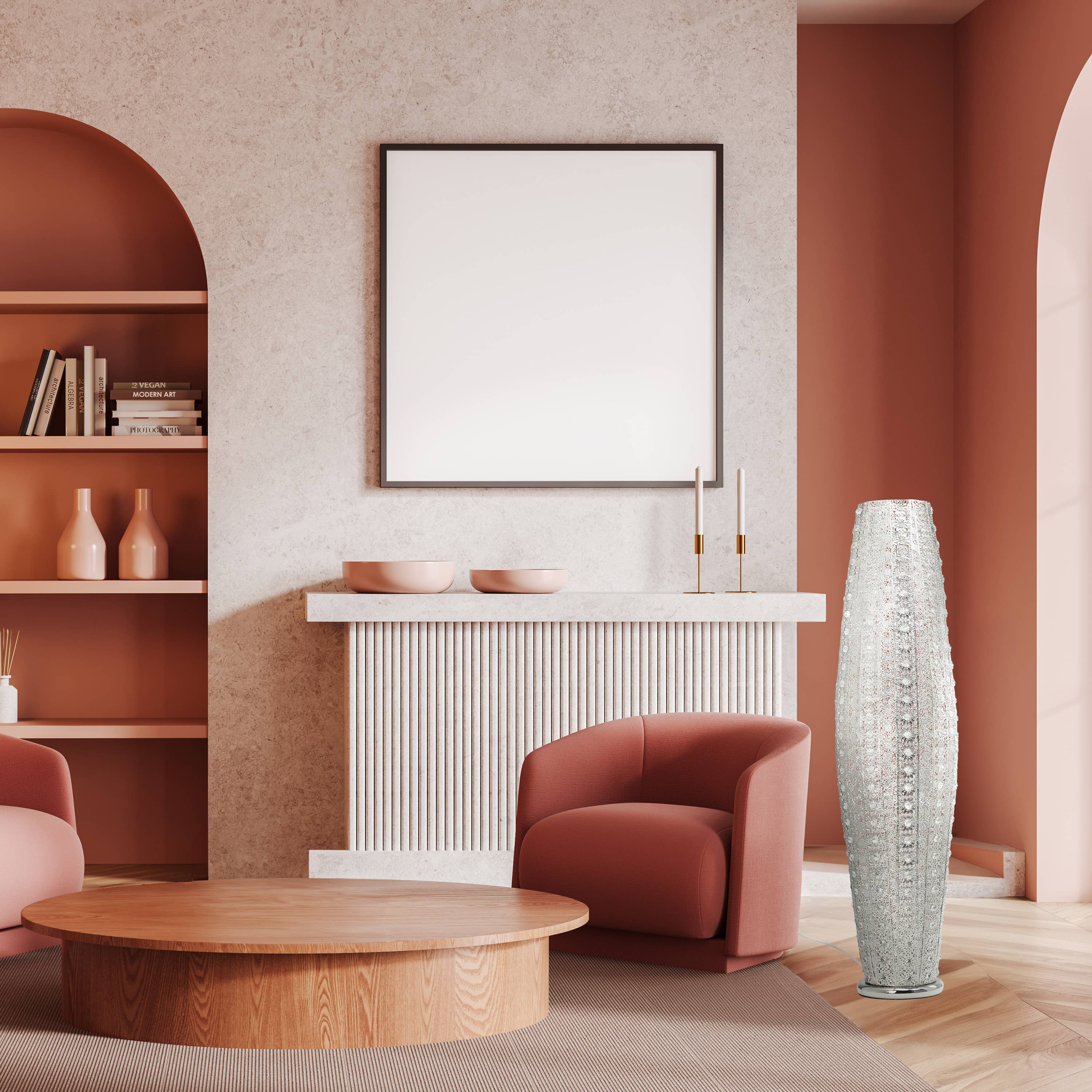 River of Goods - Wholesale Floor Lamp - 43.5"H Harley Silver & Crystal Floor Lamp4