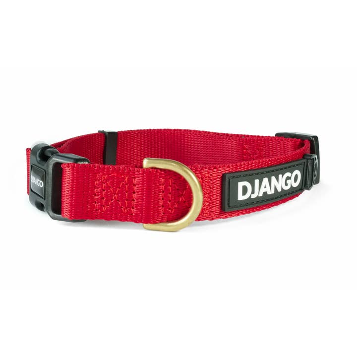 DJANGO - Wholesale Pet Collar - Dog - Adventure Dog Collar - Crimson Red0