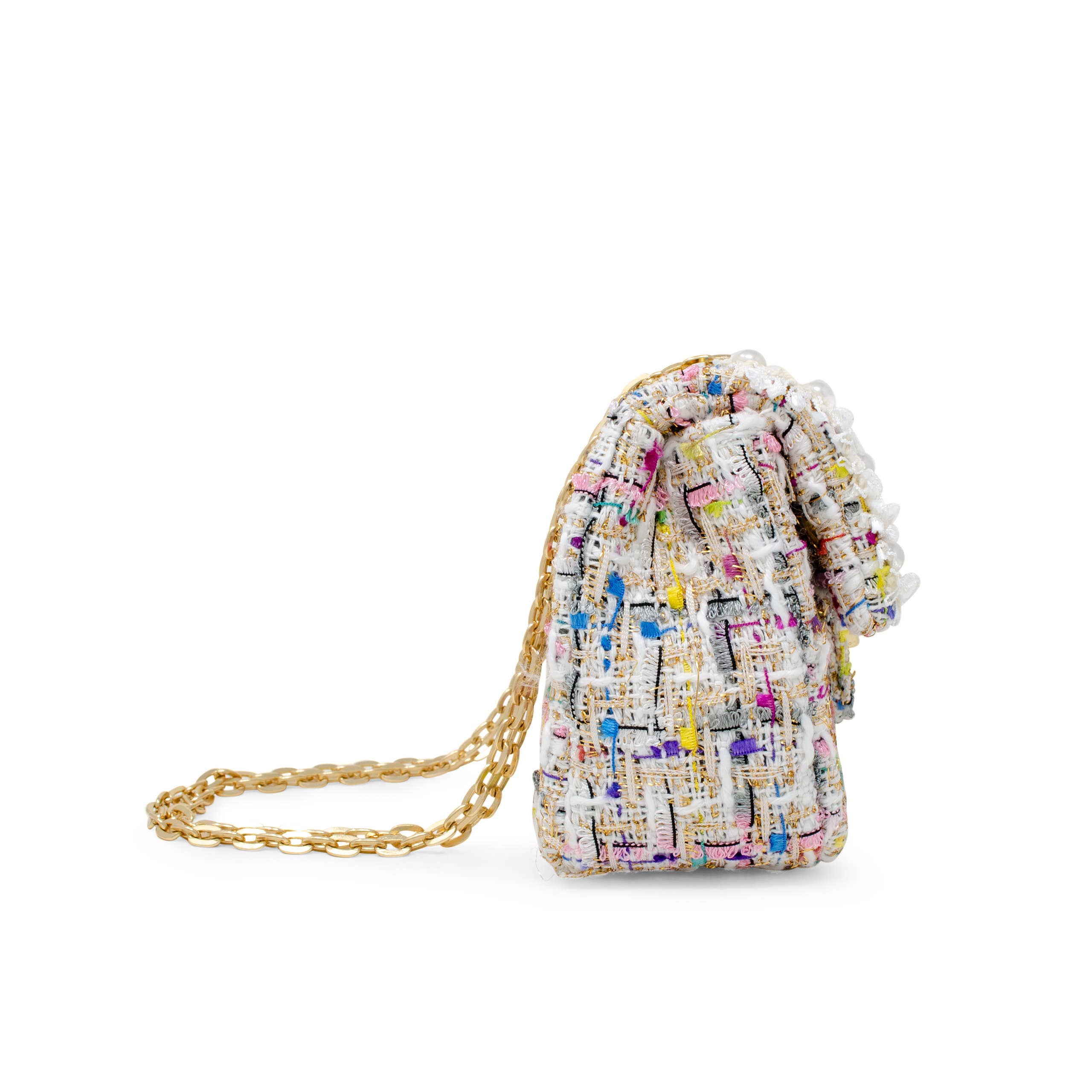 Tiny Treats and ZOMI GEMS - Vendita all'ingrosso Borsa a tracolla - Bambini - Borsa classica in tweed con perle11