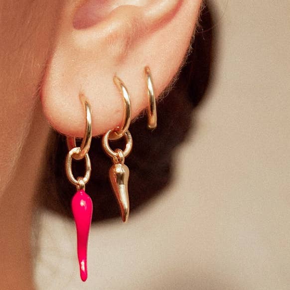 HoopLa - Wholesale Pendant/Charm Necklace - Chilli Pepper Mini Cornicello- Italian Horn- Protection 6