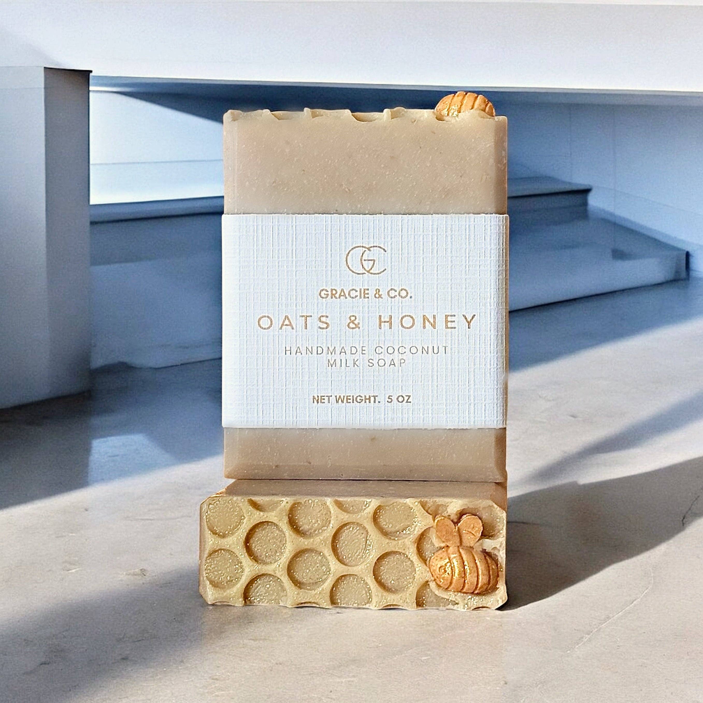 Gracie & Co. 1942 - Wholesale Bar Soap - Oats & Honey Handmade Coconut Milk Soap2