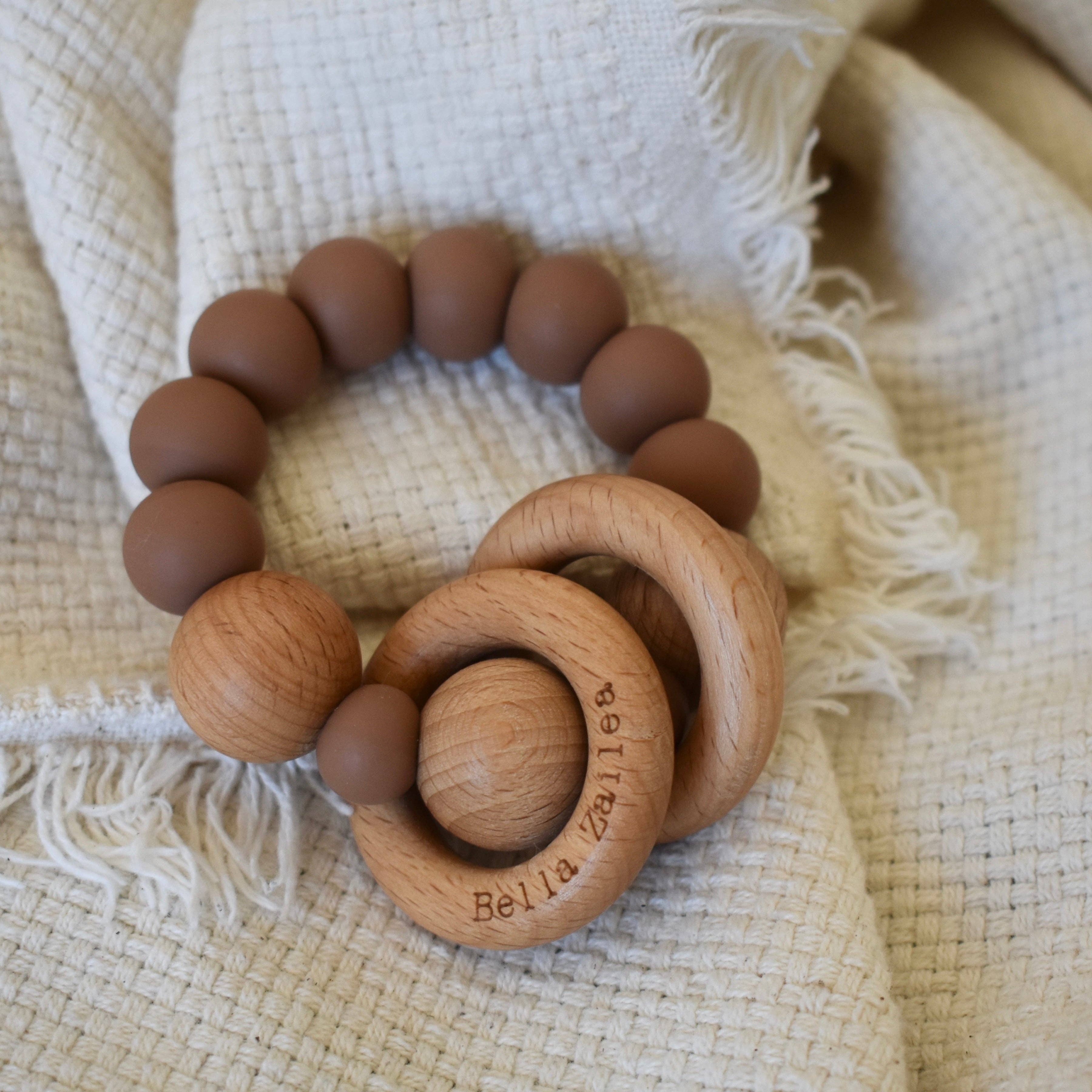 Bella Zailea - Vente Anneau de dentition sans clip – bébé - Anneau de dentition Hochet3