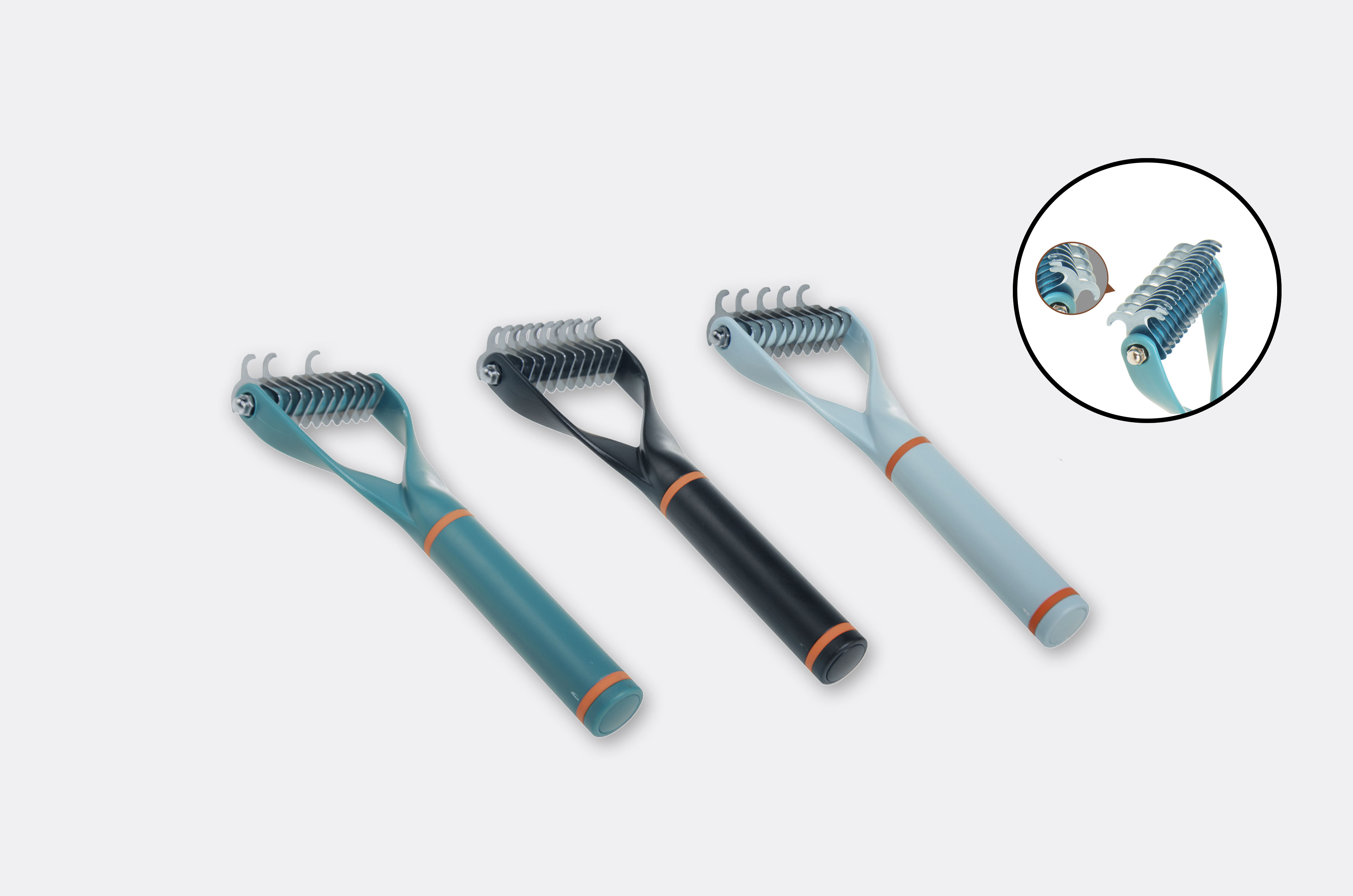 Amomi – Engroshandel Børste til kæledyr - Kat/hund – Vinabo børste til hunde og katte med dobbeltsidet børstehoved0