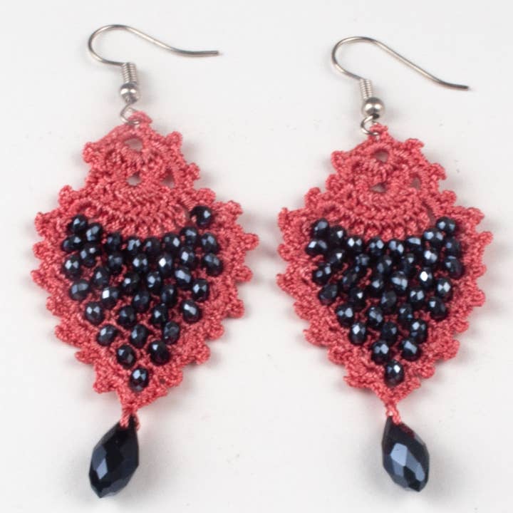 Silk Wool and Bijoux - Wholesale Dangle Earrings - FCE002 Sole Earrings7