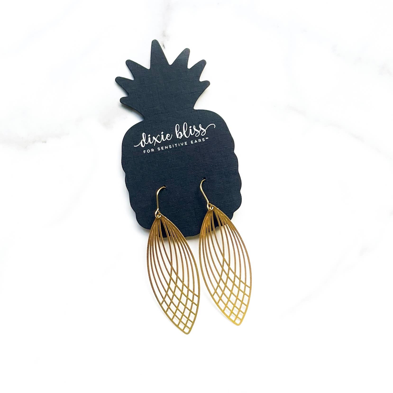 Dixie Bliss - Wholesale Dangle Earrings - Energy Gold-toned Dangle Earrings