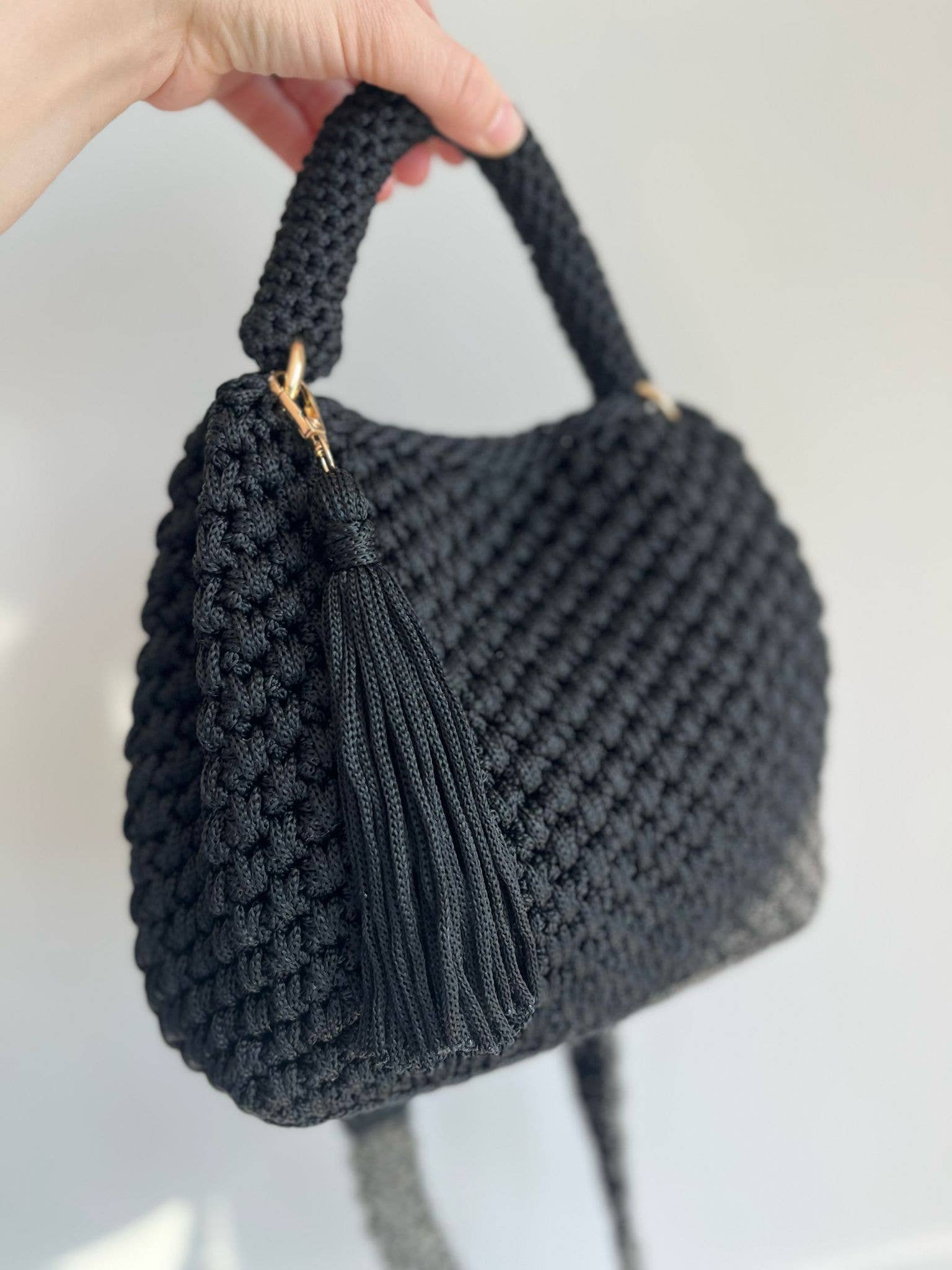 CHQEL – wholesale Shoulder bag – women's – CHQEL Polyester Macrame Shoulder Bag Handmade Crochet Bag9