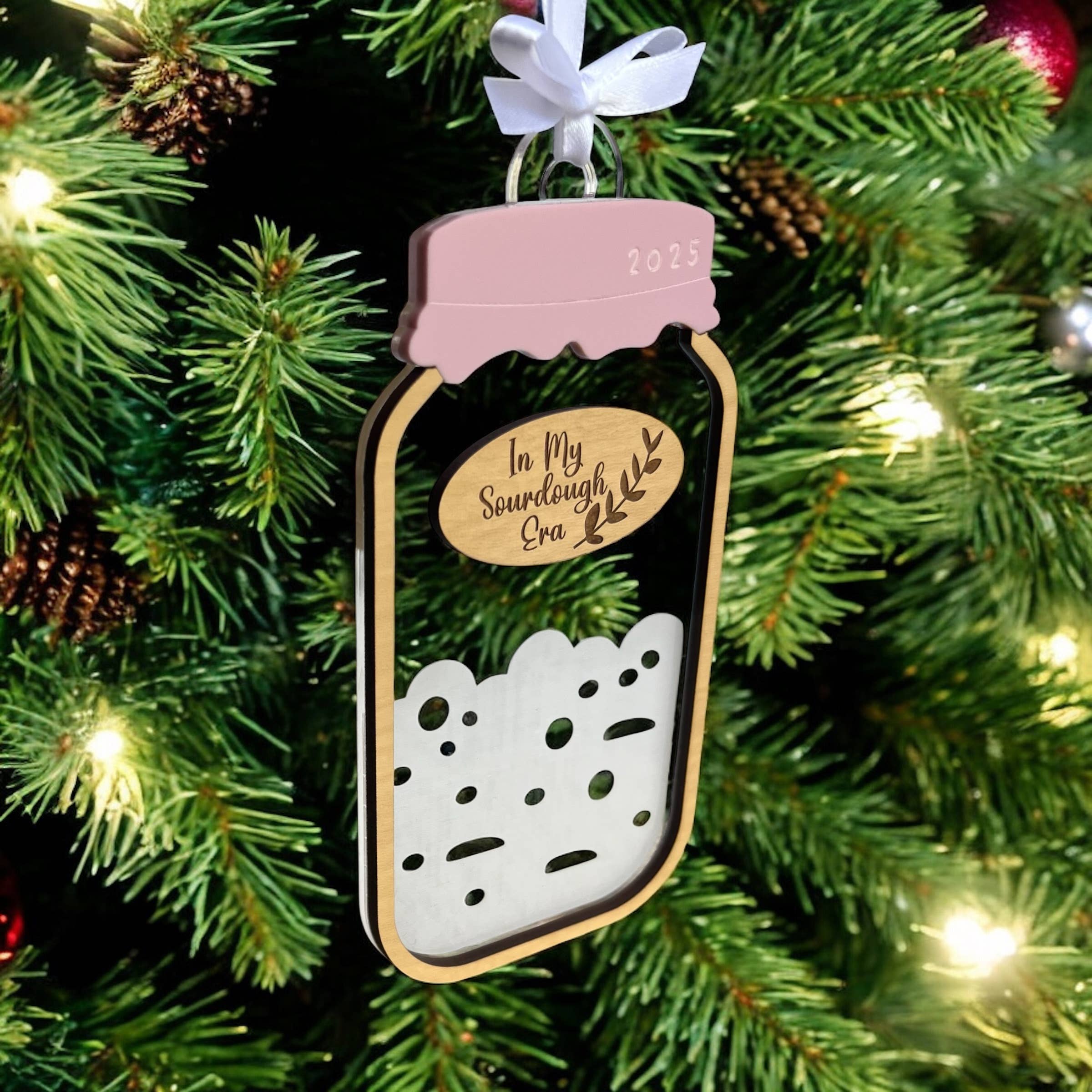 The Thankful Creations LLC - Wholesale Ornament - Sourdough Starter Christmas Ornament 2025 Gift for Baker2