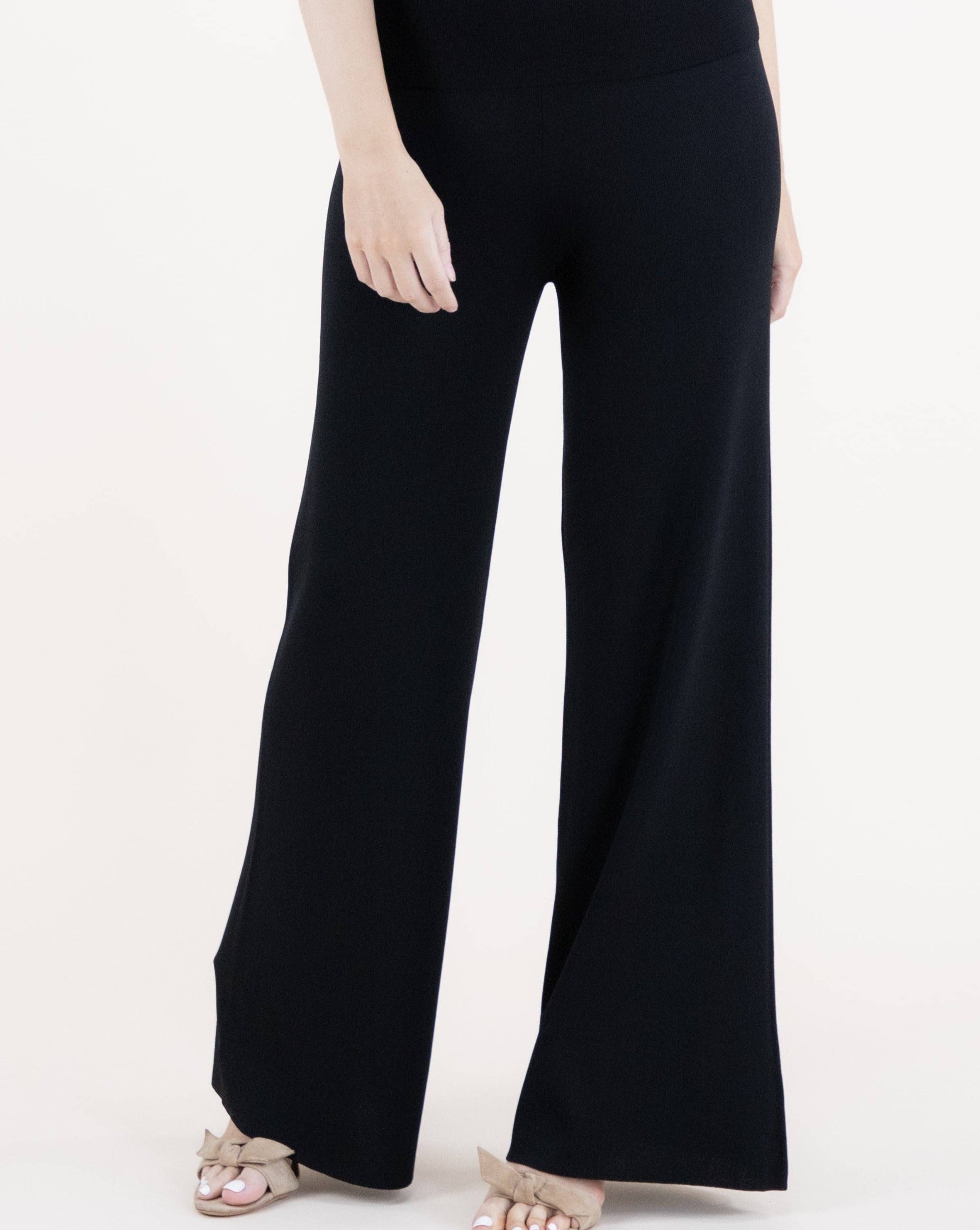 Original USA - Wholesale Pants - Women's - Neutral Wide Leg Thin Knit Pants2