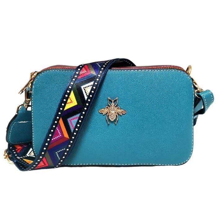Superbia - Wholesale Crossbody bag – Women's - Double Zipper 2 Straps Multi Colour Bee Camera Bag 220910