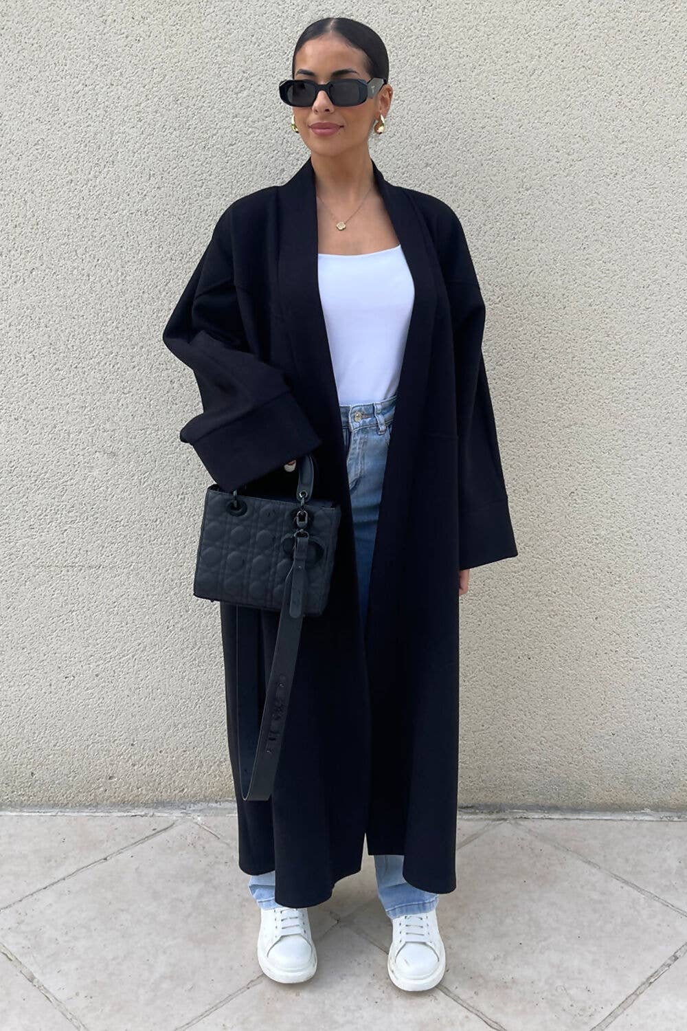 J5FASHION - Vendita all'ingrosso Cappotto - Donna - Cappotto oversized premium effetto lana stile boyfriend0