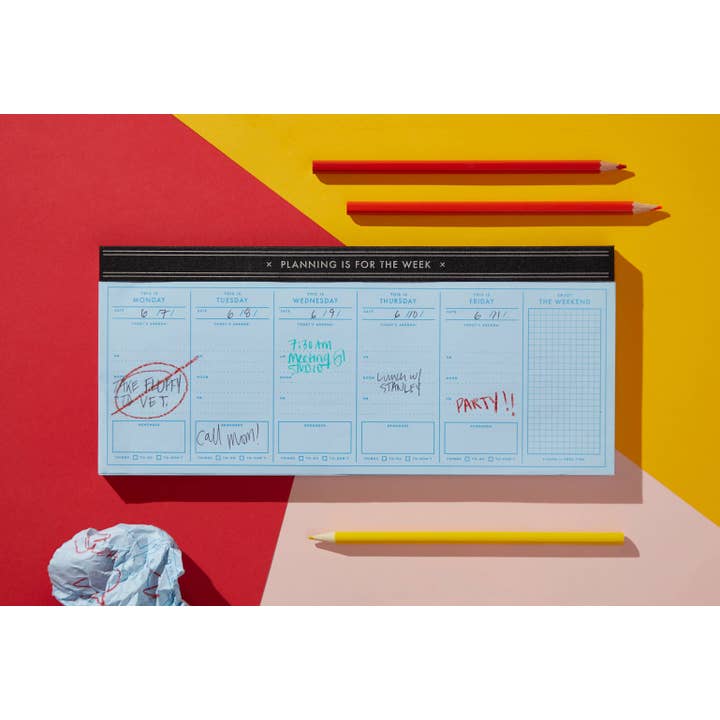 Chronicle Books - Wholesale Planner - Brass Monkey Planning Is For The Week Weekly Planner Pad