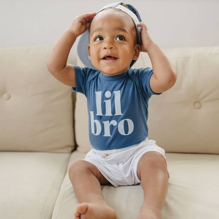 Sweet Wink - Vente Body (sans pieds) – bébé - Body à manches courtes Lil Bro - Annonce de grossesse