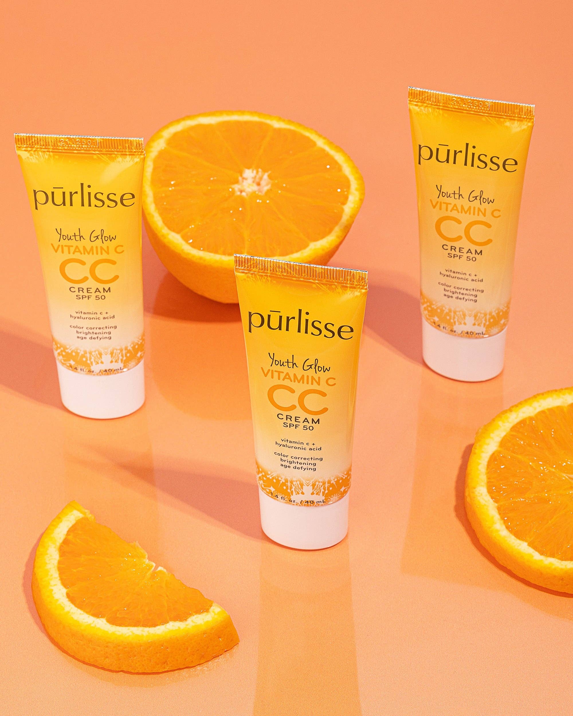 Purlisse Beauty - Wholesale Tinted Moisturizer - Youth Glow Vitamin C CC Cream SPF 503
