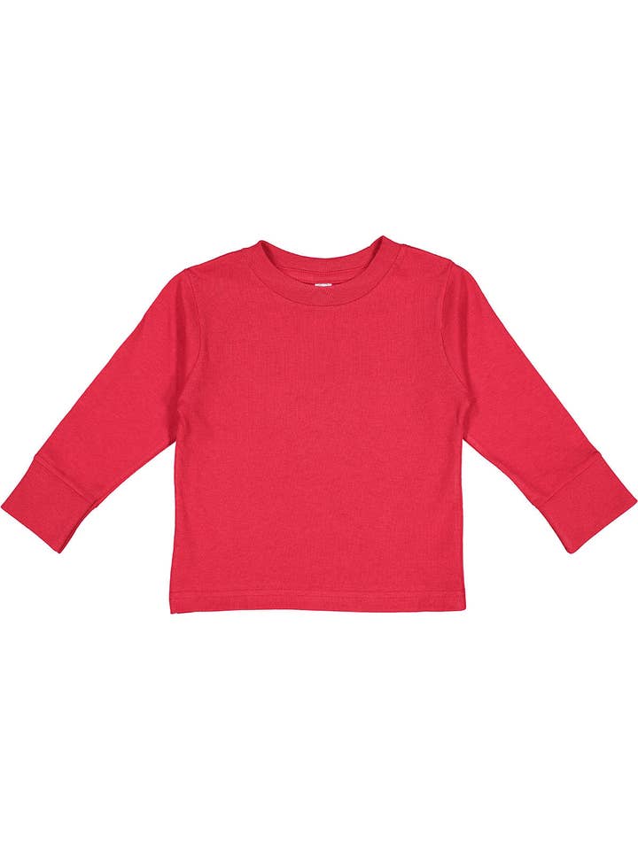 Total Apparel - Wholesale T-Shirt - Kids - Rabbit Skins Toddler Long-Sleeve Blank T-Shirt | 33111