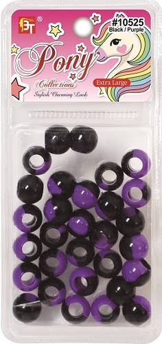 MI Hair Distribution - Wholesale Beads - EXTRA LARGE TWO TONE ROUND BEADS No 105250