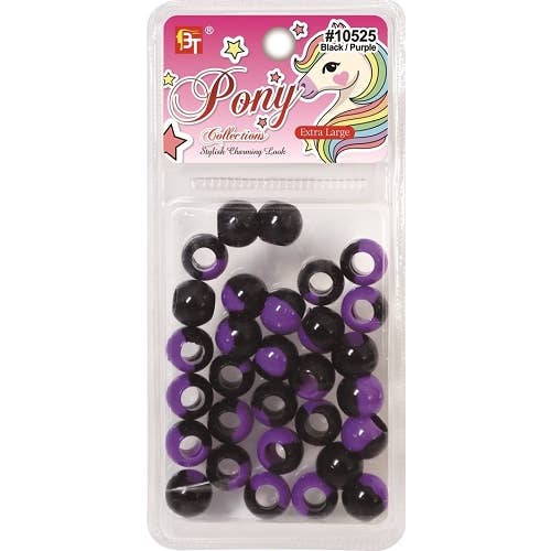 MI Hair Distribution - Wholesale Beads - EXTRA LARGE TWO TONE ROUND BEADS No 10525