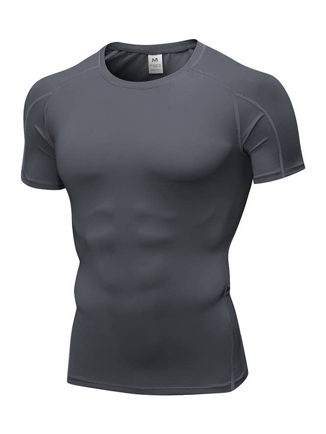 UNISHE - Wholesale Athletic Top - Men's - Fitness Men's Quick Dry Gym Short Sleeve Top YYL01224