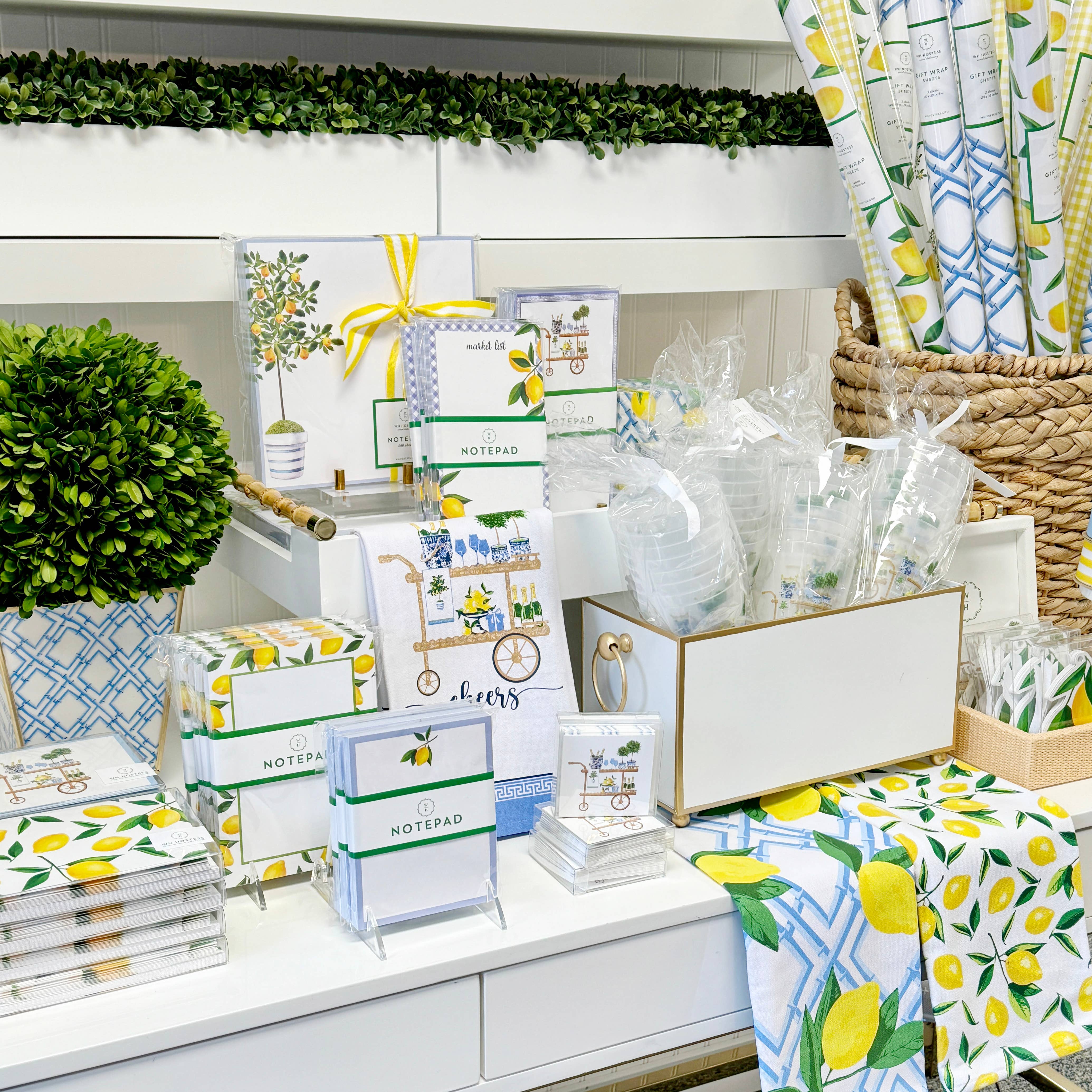 WH Hostess Social Stationery - Wholesale Notepad - In Stock 5x7 Lemons Notepad 1