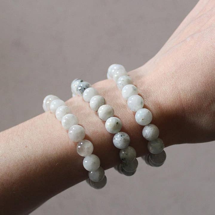 Pebble House - Wholesale Beaded Bracelet - Moonstone Bracelet 4mm/6mm/8mm - Crystals & Stones