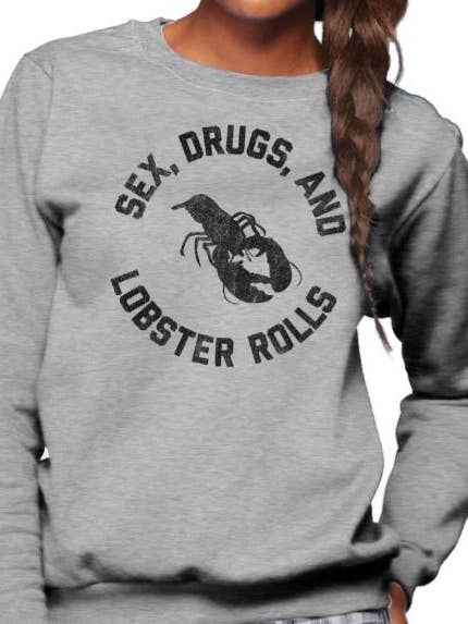 Moletom unissex Sex Drugs and Lobster Rolls por atacado de Boredwalk