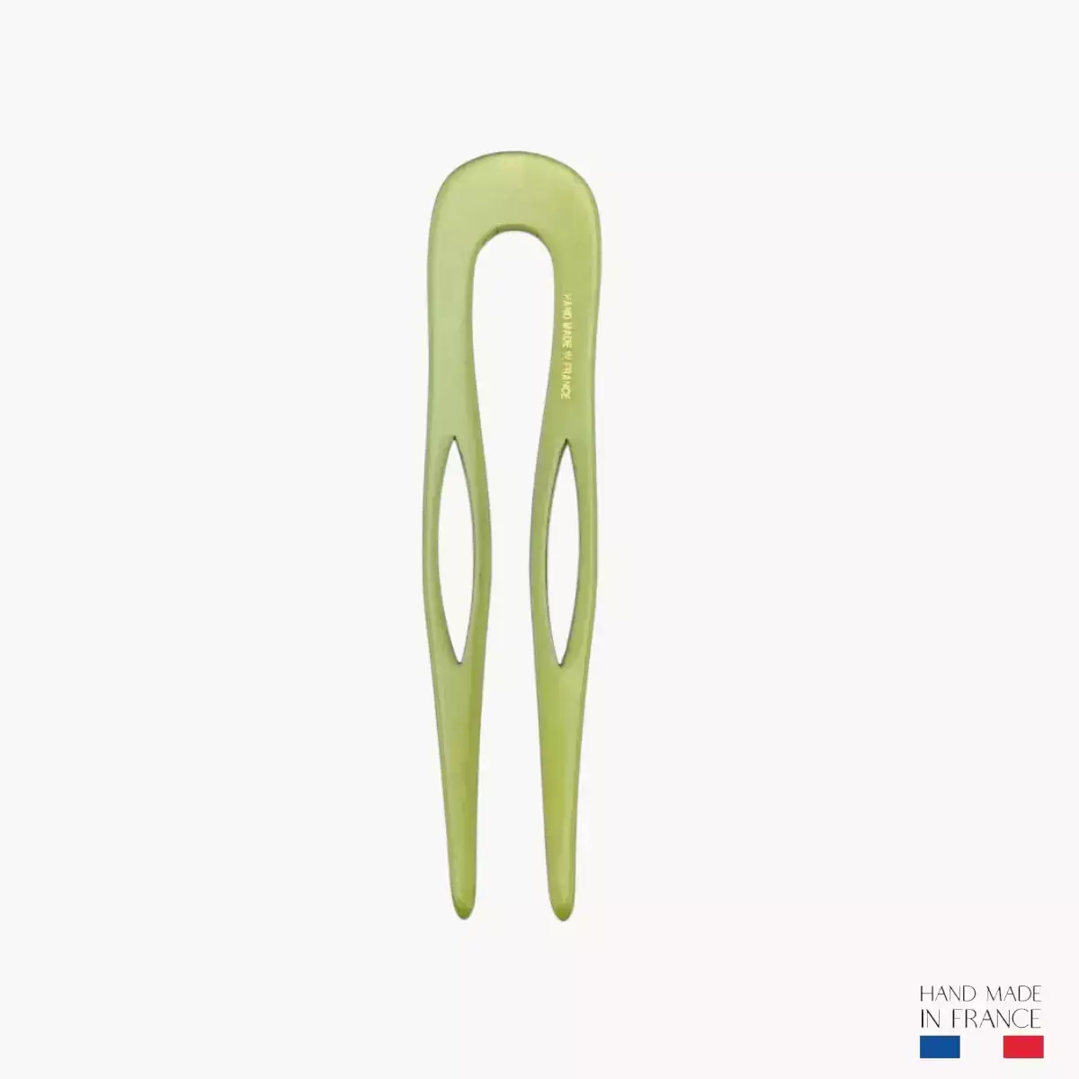 Pique et Pince - Wholesale Bobby Pin - Women's - Guacamole green hairpin - 8.5 cm1