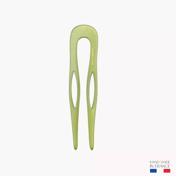 Pique et Pince - Wholesale Bobby Pin - Women's - Guacamole green hairpin - 8.5 cm1
