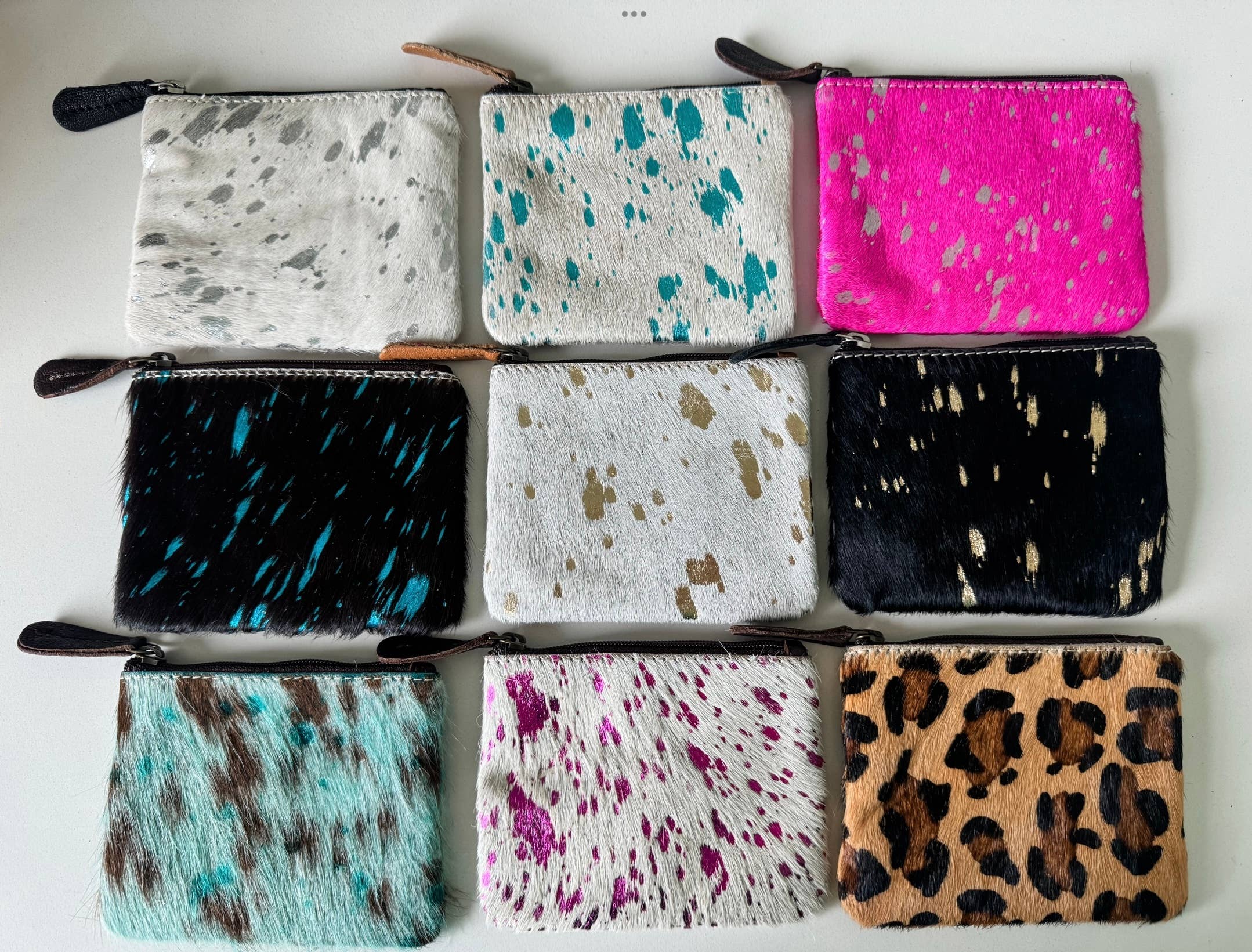 Boho Ranch Shop - Vente Porte-monnaie – femme - Pochette à monnaie en cuir de vachette occidental0