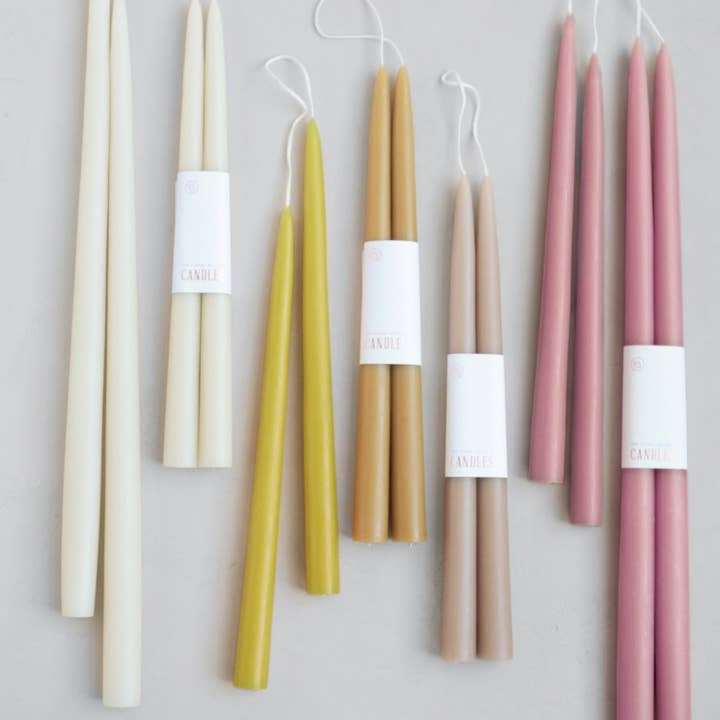 The Floral Society - Wholesale Tapered Candle/Candlestick - 12" Dipped Taper Candles30