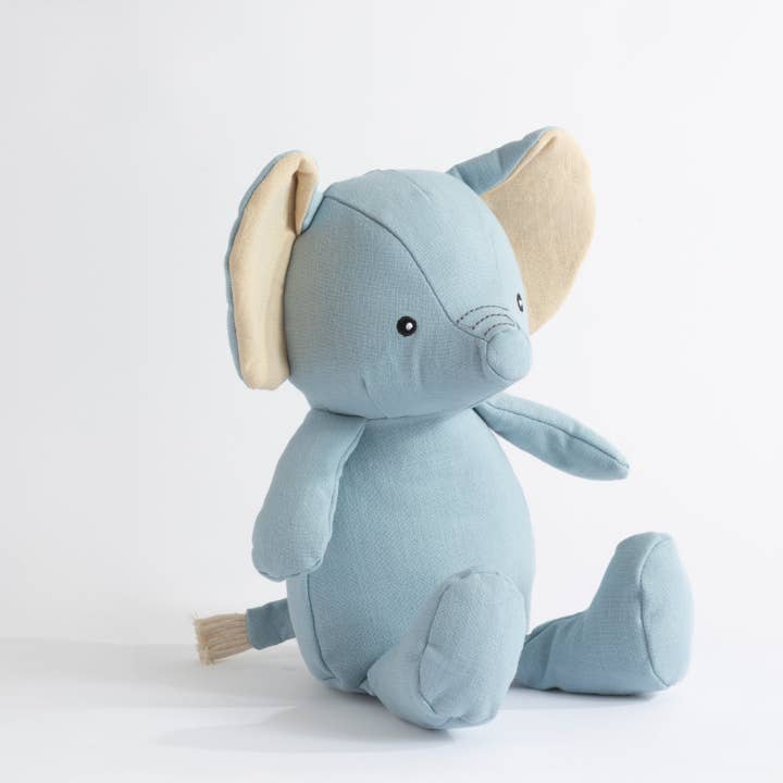 Living Textiles - Wholesale Stuffed/plush toy – Kids & baby - Linen Animal - Eddie the Elephant - Large2