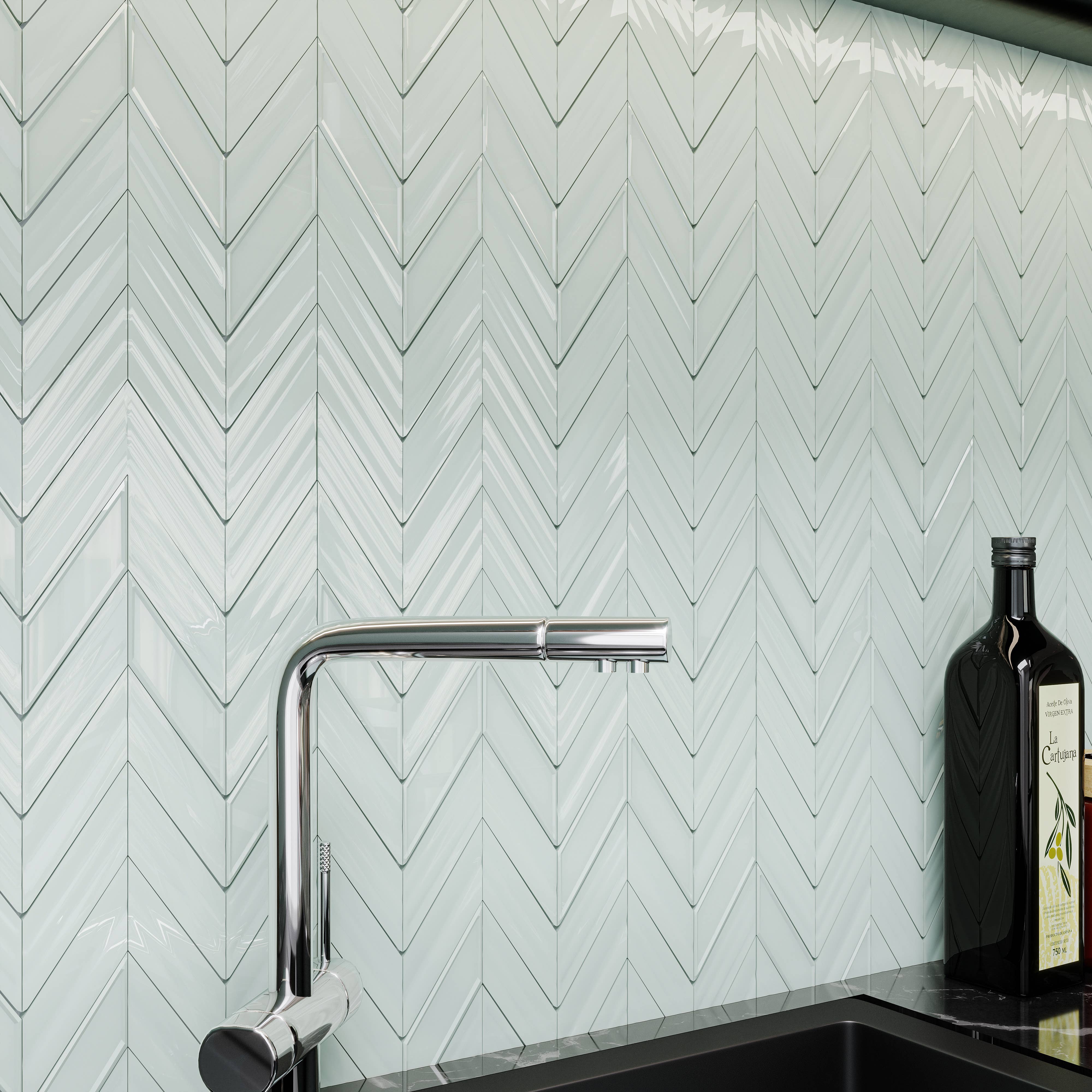 Thomas Avenue Ceramics - Wholesale Wall Tile - 12"X12" Ceramic Fletching Mosaic Tile4