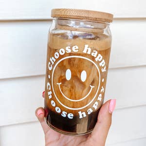 Smiley Face Glass Beer Cup – My Free Moments