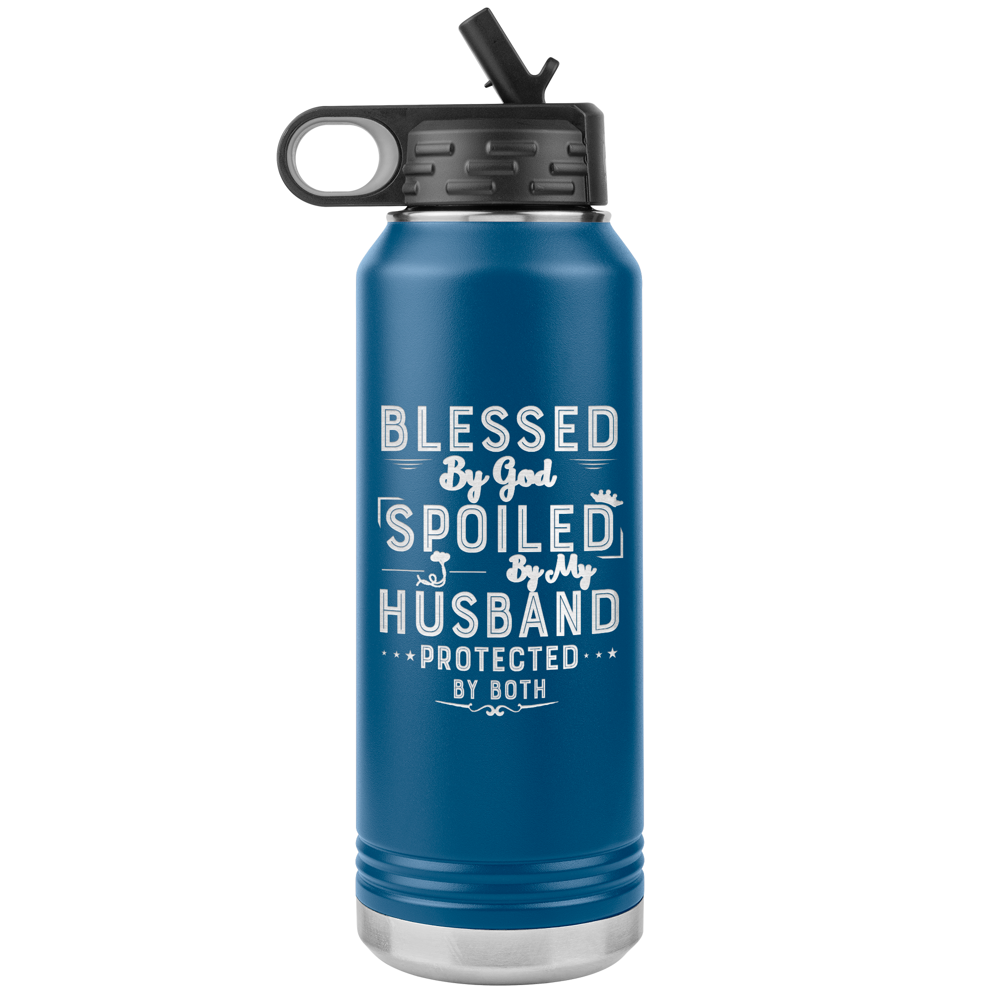 LA Shirt Company - Wholesale Water Bottle - Blessed By God - 32OZ WATER BOTTLE INSULATED1