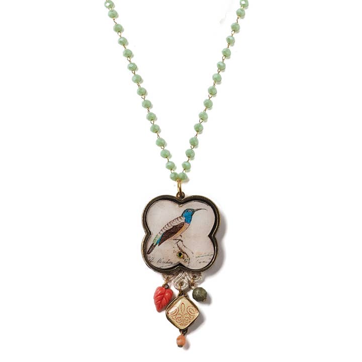 Love Bird: Vintage Bird Pendant Necklace for wholesale by Elements Jill Schwartz