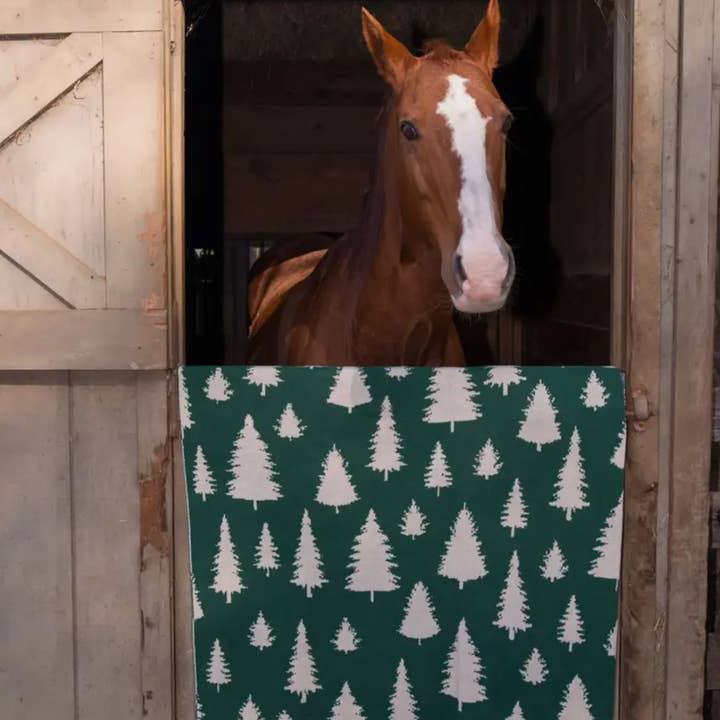 Plaid Tricot Réversible Durable | Cadeau de Noël - Sapins pour la vente par In2Green