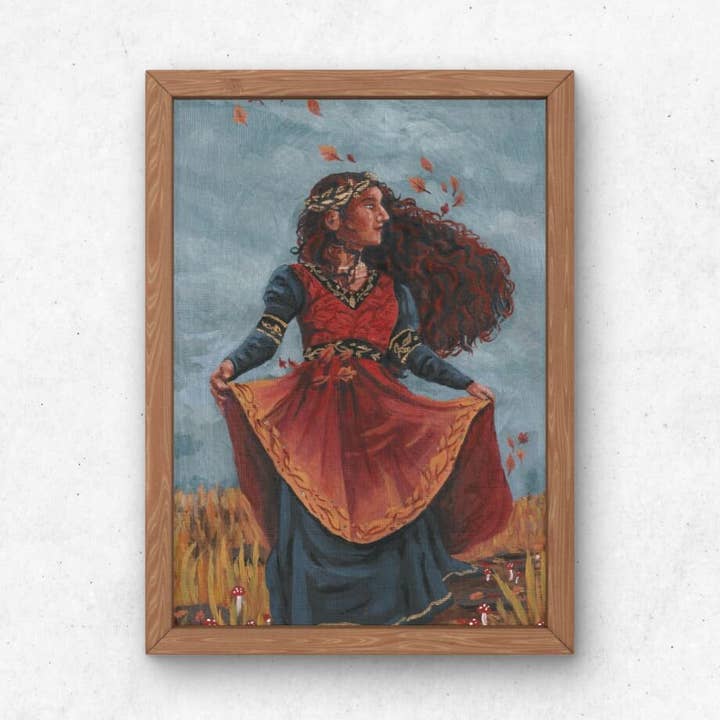 Impression artistique sur Autumn Queen pour la vente par Larkspur Art Studio