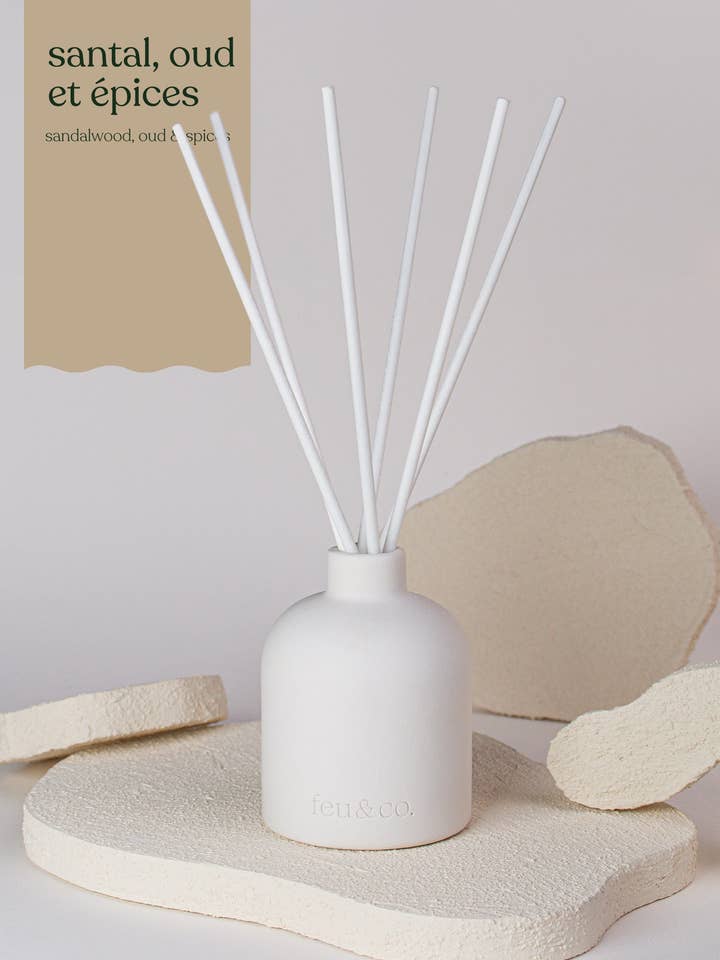 Diffuseur roseaux - Santal, oud et épices for wholesale by Feu&Co.