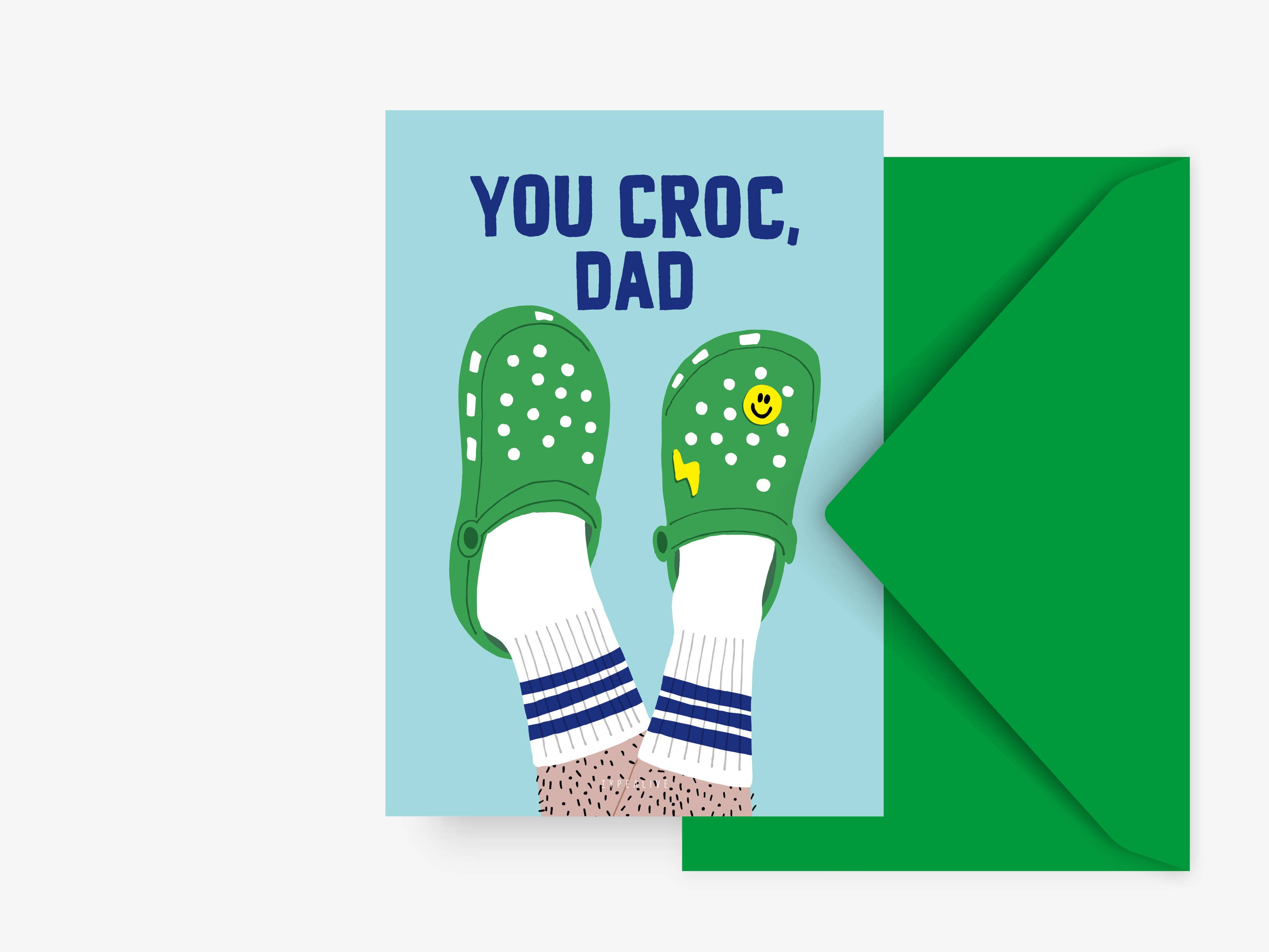 typealive - Vendita all'ingrosso Cartoline - Cartolina / Tu coccodrillo papà0