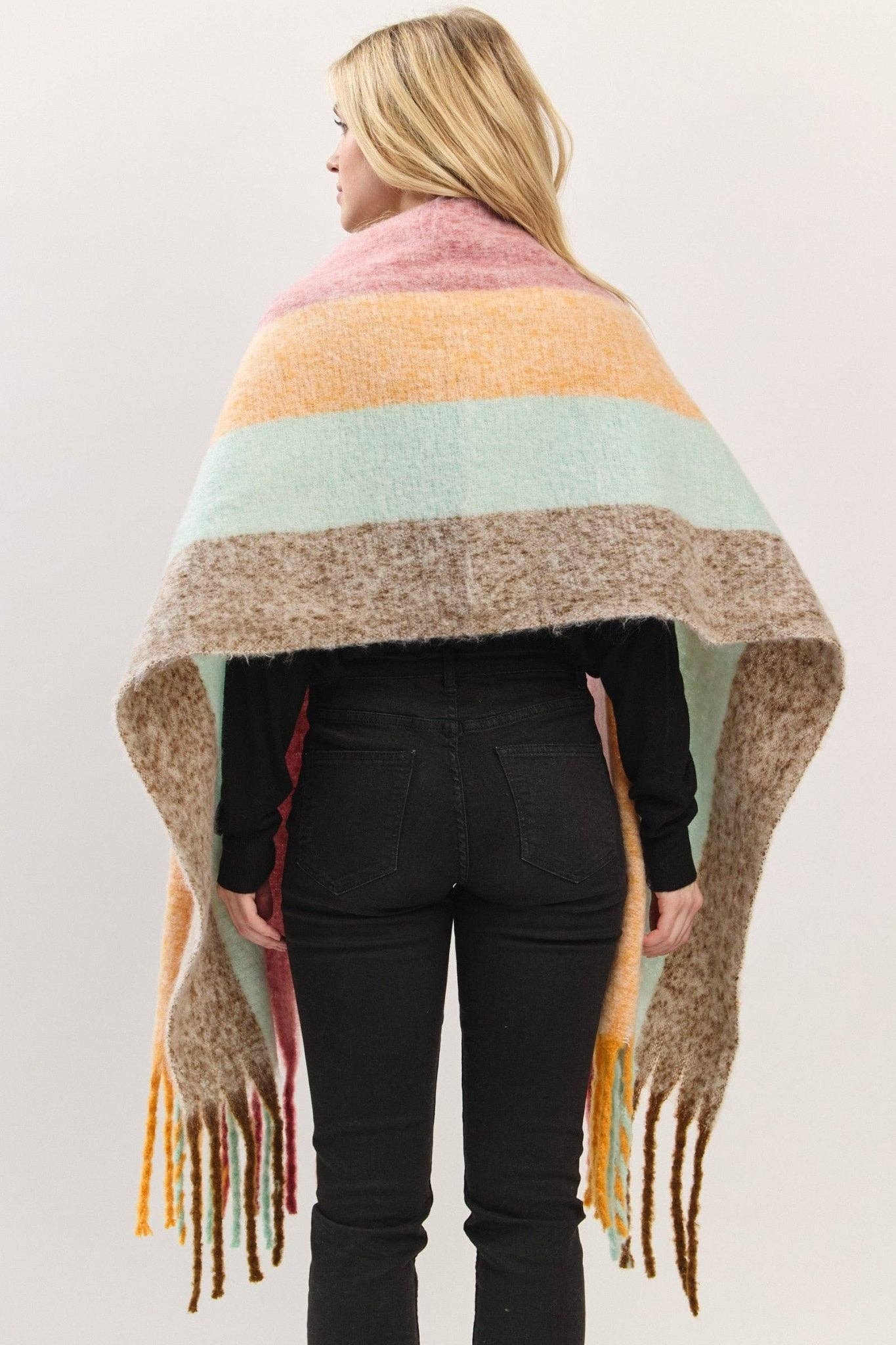 MiMi Wholesale - Wholesale Scarf - Women's - MS0452 Solid Brushed Fringe Scarf18