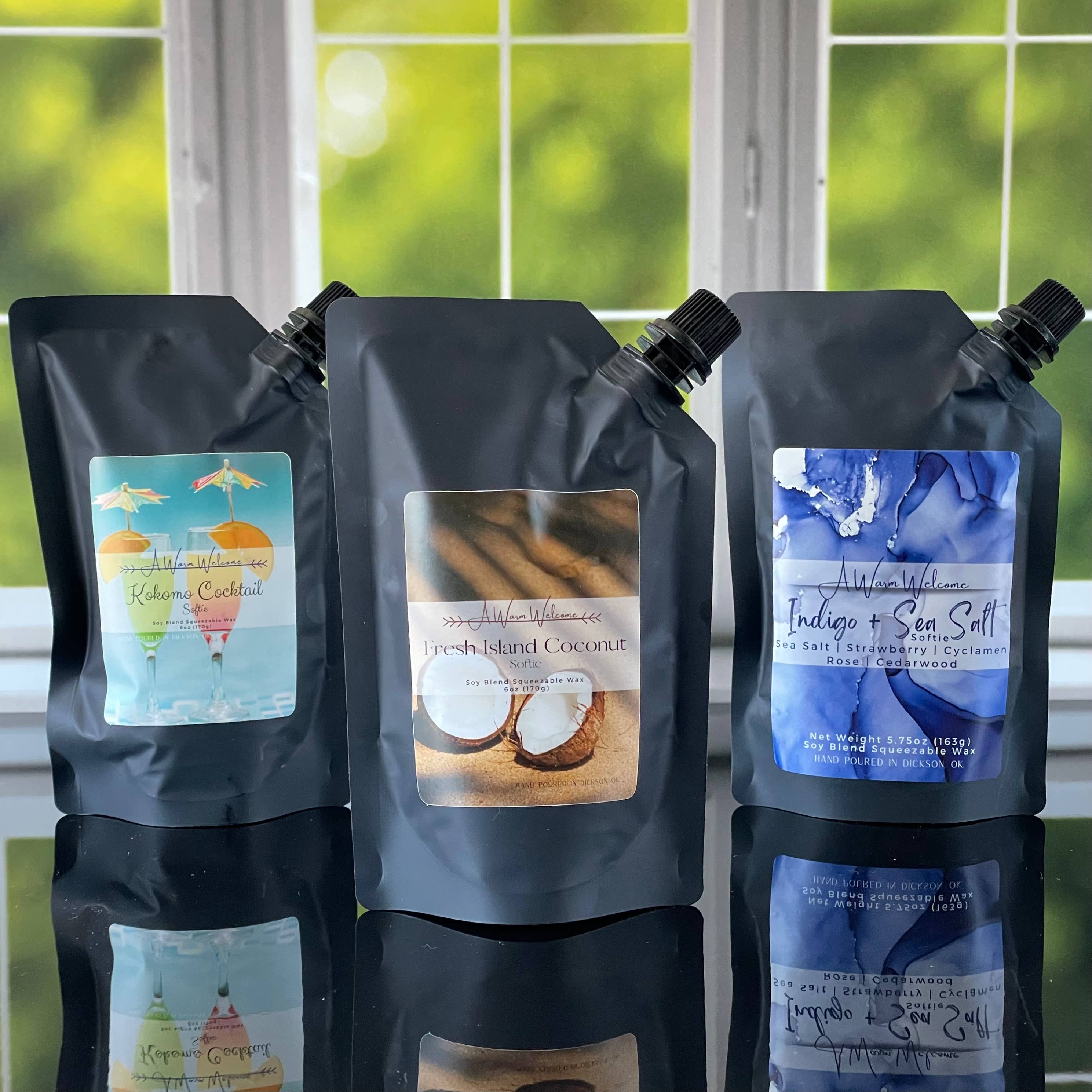 A Warm Welcome - Vente Fondants - Softie à la noix de coco Fresh Island | Squeeze Wax Melt1