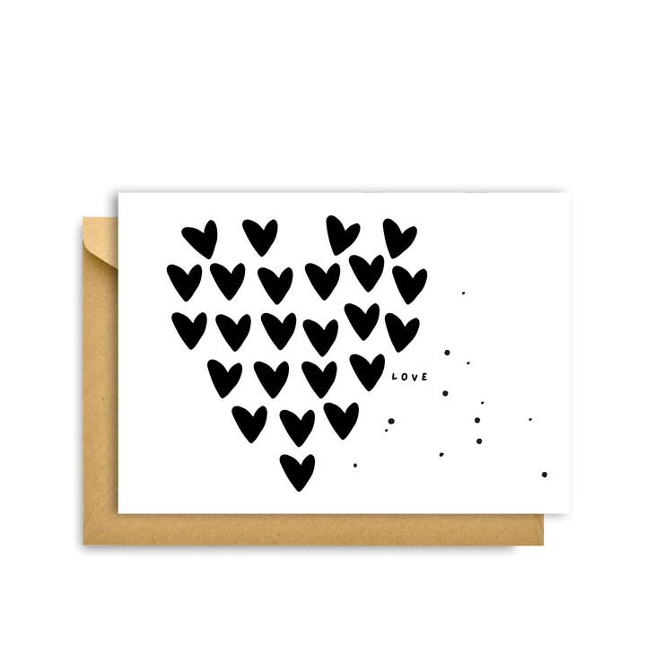 TARJETA DE CORAZONES Y AMOR para venta al por mayor de My Hygge Shop