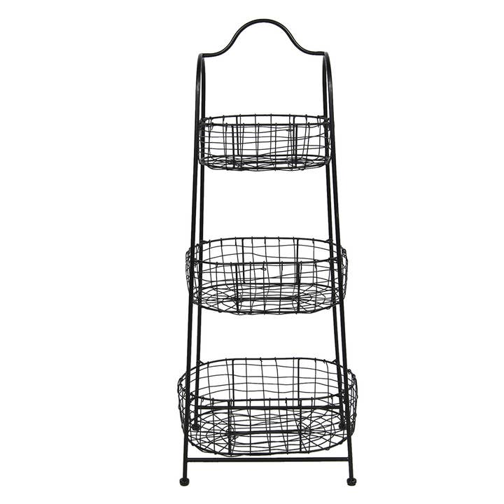 5Y0824 Mandrek 42x30x108 cm Zwart IJzer Rechthoekig voor wholesale door Clayre & Eef