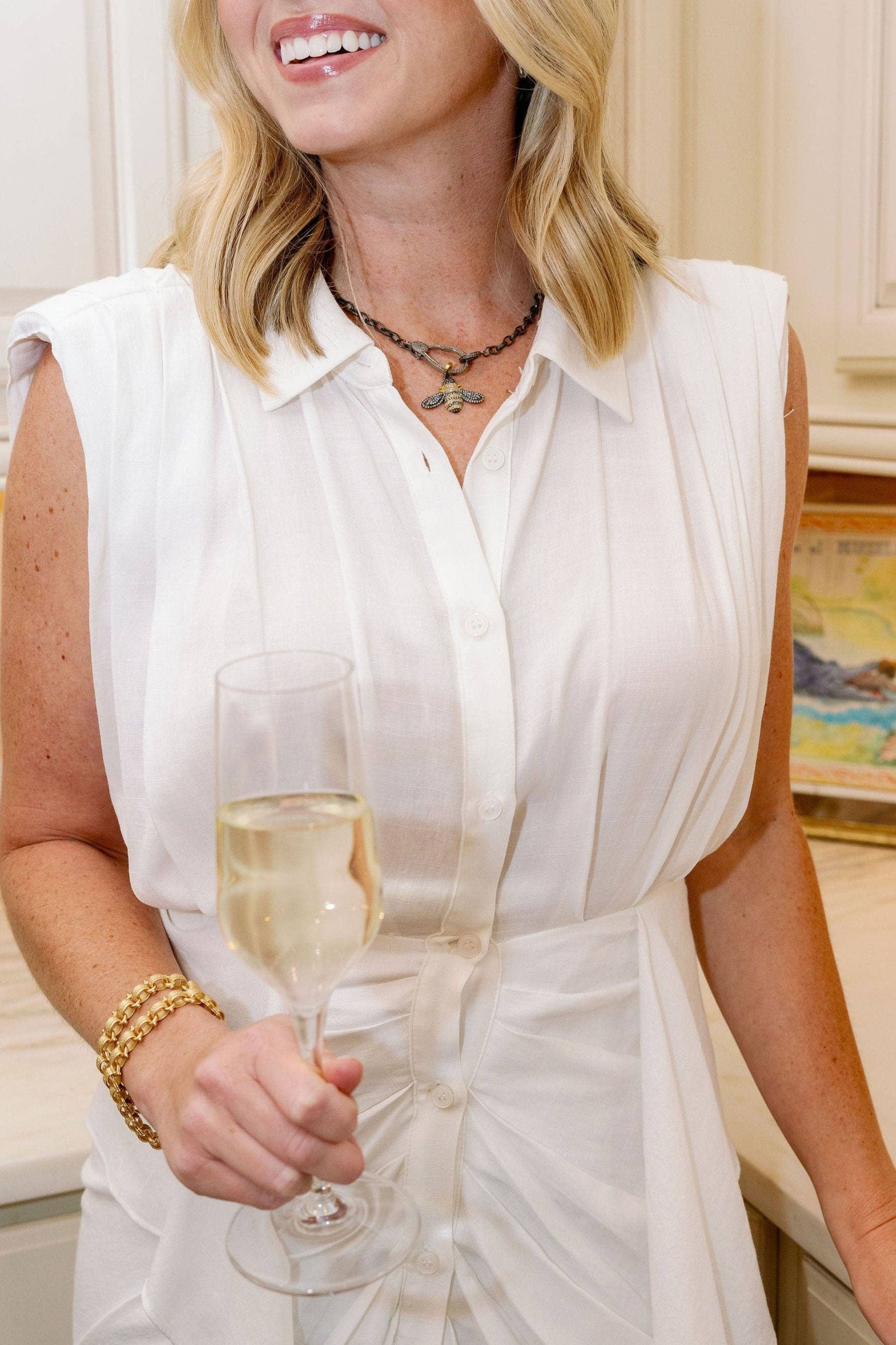 Harvest Jewels - Wholesale Individual Charm/Pendant - Pave Bee1