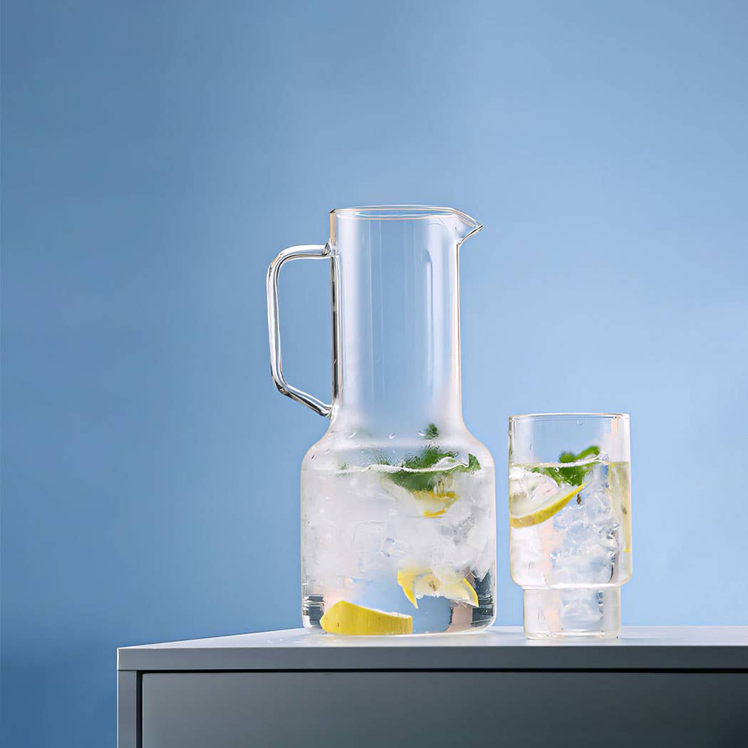 TUTU Home - Wholesale Drinkglas/beker - "Geometrie" Heldere Borosilicaat Glazen Beker – 350ml1